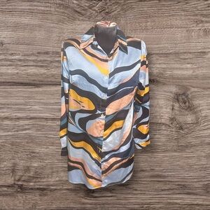 Princess Polly Funky Mod Mini Dress Long Sleeve Size 6